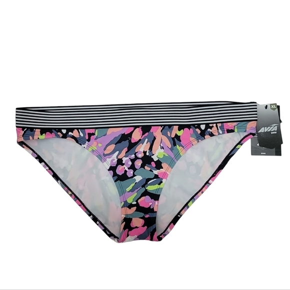 AVIA Painterly Tropics Bikini Bottoms - Picture 4 of 7